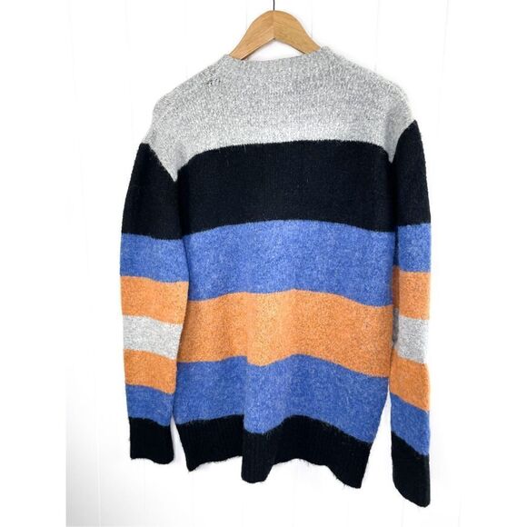 Vici Main Strip Striped Colorblock‎ Sweater Oversized Size L - Picture 7 of 8
